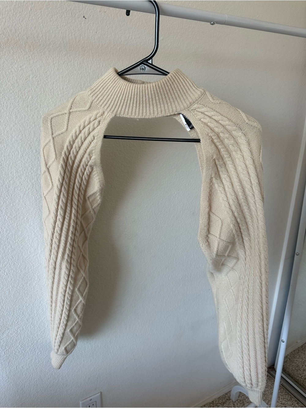 Windsor Cream Cable Knit Bolero Shrug